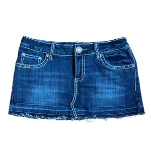 Y2K bedazzled mini skirt